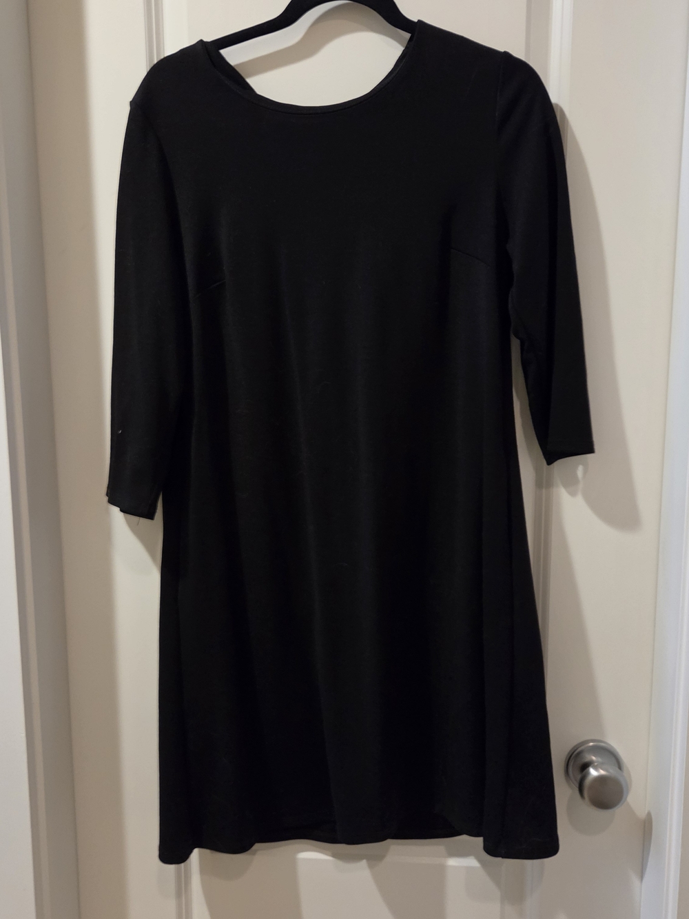 Reitmans Black Long-Sleeve A-Line Dress